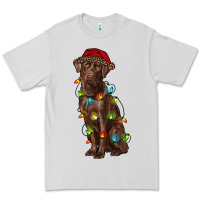 Dove Grey Christmas labrador retriever Premium Tee - RanaPortraitStore