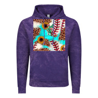 Cloud Purple baseball leopard turquoise cactus sunflower seamless pattern Vintage Hoodie - JahusDesignShop