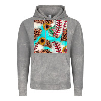 Cloud Rock baseball leopard turquoise cactus sunflower seamless pattern Vintage Hoodie - JahusDesignShop