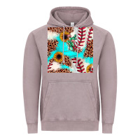 Vintage Zinc baseball leopard turquoise cactus sunflower seamless pattern Vintage Hoodie - JahusDesignShop