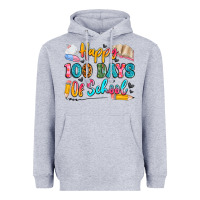 Heather Grey happy 100 days of school Heavyweight Hoodie - Artiststas