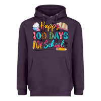 Plum happy 100 days of school Heavyweight Hoodie - Artiststas
