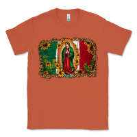 Copper our lady of Guadalupe Mexican flag background Classic Tee - Jasminsmagicworld