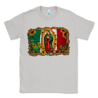 Moon Dust our lady of Guadalupe Mexican flag background Classic Tee - Jasminsmagicworld