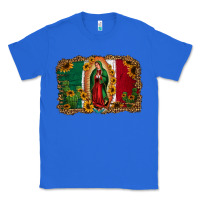 True Royal our lady of Guadalupe Mexican flag background Classic Tee - Jasminsmagicworld