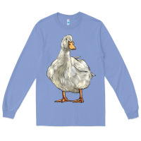 Colony Blue american pekin duck Long Sleeve Tee - LillyAllenDesigns