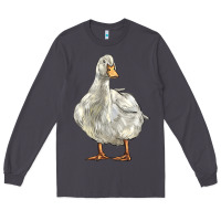 Smoke american pekin duck Long Sleeve Tee - LillyAllenDesigns
