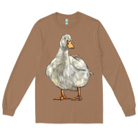 Toasted Coconut american pekin duck Long Sleeve Tee - LillyAllenDesigns