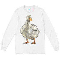 White american pekin duck Long Sleeve Tee - LillyAllenDesigns