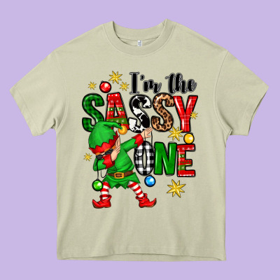 Im The Sassy One Elf Heavy Core Tee Designed By Zillion Design Studio