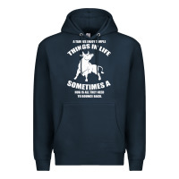 Navy Taurus Horoscope Premium Hoodie - Bettercallsaul
