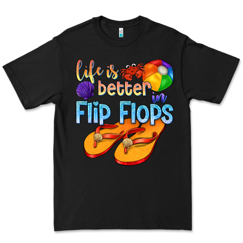 Life Is Better In Flip Flops Premium Tee by texasbilliewilder | Teevron