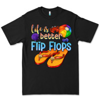 Black life is better in flip flops Premium Tee - texasbilliewilder