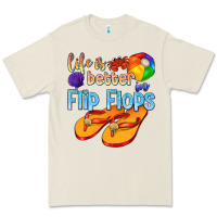 Bone life is better in flip flops Premium Tee - texasbilliewilder