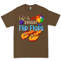 Cacao life is better in flip flops Premium Tee - texasbilliewilder