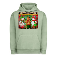 Christmas Snowman Polar Bear Reindeer Urban Hoodie | Teevron