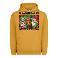 Pigment Peanut Butter christmas snowman polar bear reindeer Urban Hoodie - CowGirlArtShop