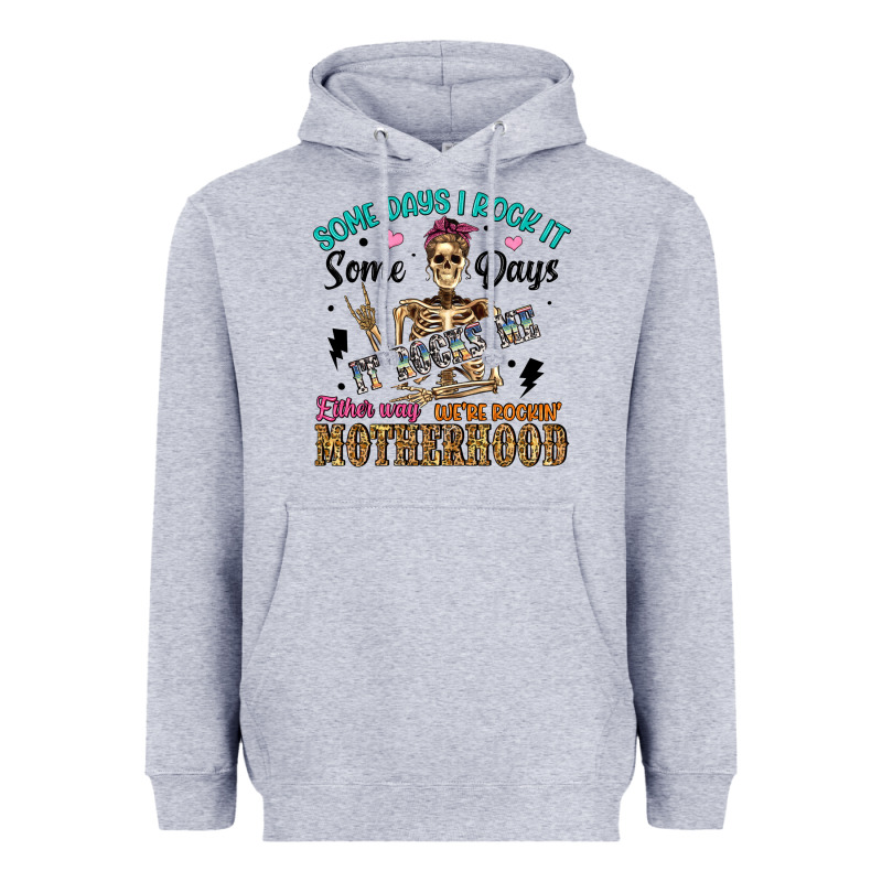 Some Days I Rock It Some Days It Rocks Me Either W Heavyweight Hoodie by Artiststas | Teevron