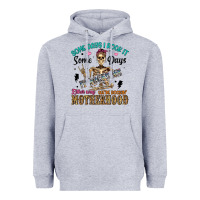 Heather Grey some days i rock it some days it rocks me either w Heavyweight Hoodie - Artiststas