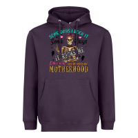 Plum some days i rock it some days it rocks me either w Heavyweight Hoodie - Artiststas