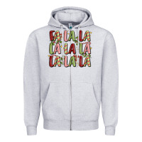 Fa La La La La La La La La Zipper Hoodie | Teevron