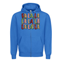 True Royal fa la la la la la la la la Zipper Hoodie - MaliasSmallBusiness
