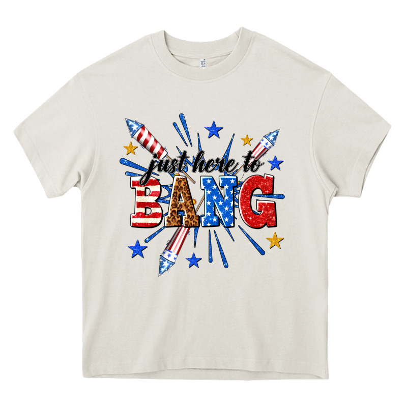 Just Here To Bang Heavy Core Tee by texasbilliewilder | Teevron