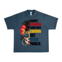 Midnight Navy always chingona sugar skull Urban Heavy Tee - BundleAndBundleShop