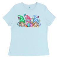 Baby Blue easter gnomes Ladies Tee - Zillion Design Studio