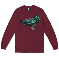Burgundy East İndie Duck Long Sleeve Tee - LillyAllenDesigns