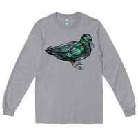 Heather Grey East İndie Duck Long Sleeve Tee - LillyAllenDesigns