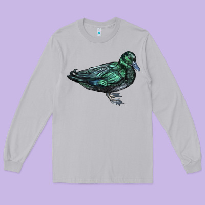 East İndie Duck Long Sleeve Tee Designed By Lillyallendesigns