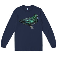 Navy East İndie Duck Long Sleeve Tee - LillyAllenDesigns