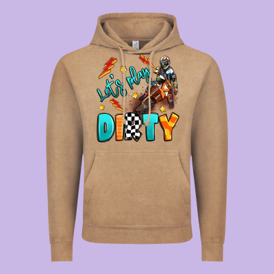 Let's Play Dirty Vintage Hoodie Designed By Artiststas