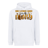 White she works hard for the honey Heavyweight Hoodie - Artiststas