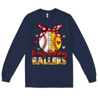 Navy busy raising ballers Long Sleeve Tee - JahusDesignShop