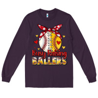 Plum busy raising ballers Long Sleeve Tee - JahusDesignShop