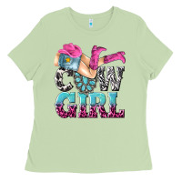 Matcha cow girl Ladies Tee - texasbilliewilder