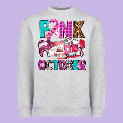 Pink October Heavyweight Sweatshirt Designed By Adodesignshop