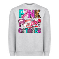 Heather Grey pink october Heavyweight Sweatshirt - AdoDesignShop