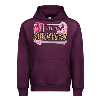 Mauve Wine im a survivor cancer awareness Urban Hoodie - CowGirlArtShop
