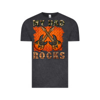 Vintage Black my dad rock Vintage Tee - Artiststas