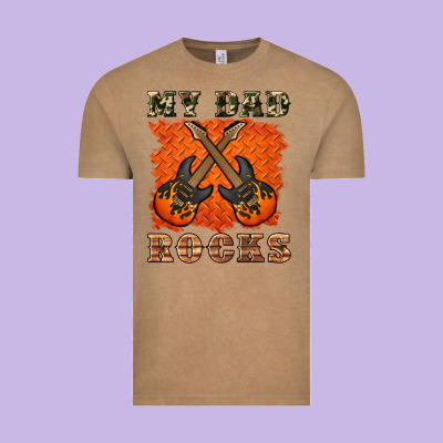 My Dad Rock Vintage Tee Designed By Artiststas