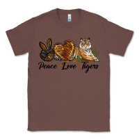 Chestnut Peace Love Tigers Classic Tee - LillyAllenDesigns