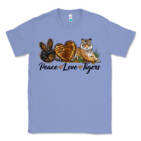 Colony Blue Peace Love Tigers Classic Tee - LillyAllenDesigns