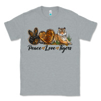 Heather Grey Peace Love Tigers Classic Tee - LillyAllenDesigns
