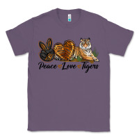 Lavender Peace Love Tigers Classic Tee - LillyAllenDesigns