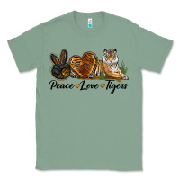 Sage Peace Love Tigers Classic Tee - LillyAllenDesigns