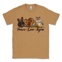 Toasted Coconut Peace Love Tigers Classic Tee - LillyAllenDesigns