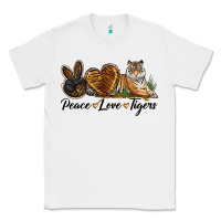 White Peace Love Tigers Classic Tee - LillyAllenDesigns